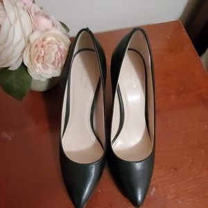 Cole Haan Black Leather Pointed Toe Heels - 8B